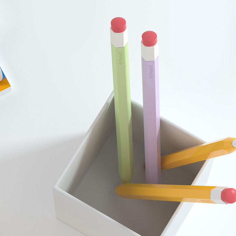 Za Apple Pencil 1 2 Case Silikonski Stylus Pen Cover Zaštitna torbica Neklizajuća Anti-Fall Pencil Skin Za Apple pernica