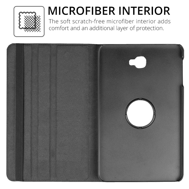 360 besisukantis dėklas Naujas, skirtas Samsung Galaxy Tab A 10.1 2016 Case T580 T585 SM-T580 SM-T585 stovo dangtelis PU odinis planšetinio kompiuterio dėklas