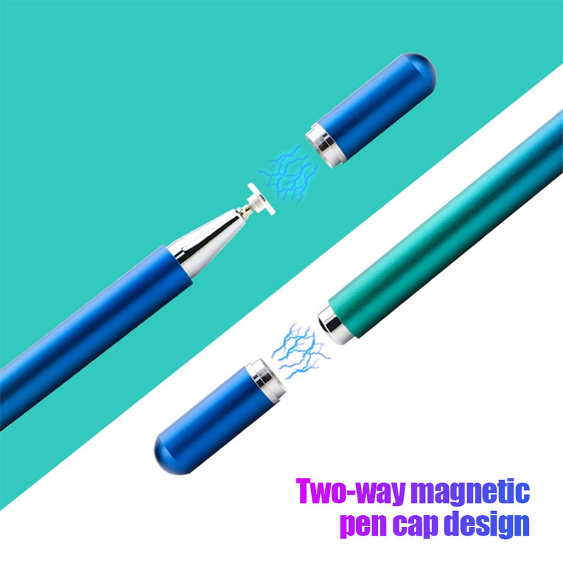 Stylus olovka s gradijentnom bojom za IPhone IPad Ugrađeni zamjenjivi usisni vrh Prozirni disk Kapacitivna olovka Magnetski dodirni zaslon