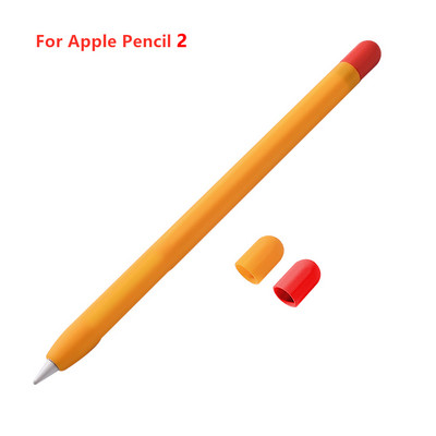 Stylus Cover Silikona futrālis Apple Pencil 1 2 Aizsargmaciņai Neslīdošs Pretkrītošs iPad zīmuļa 2 1 vāciņš