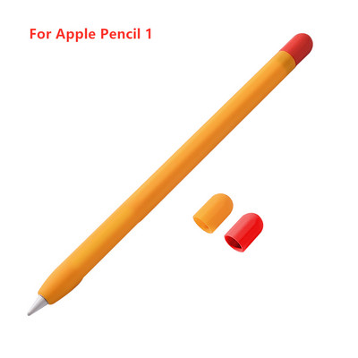 Stylus Cover Silikona futrālis Apple Pencil 1 2 Aizsargmaciņai Neslīdošs Pretkrītošs iPad zīmuļa 2 1 vāciņš