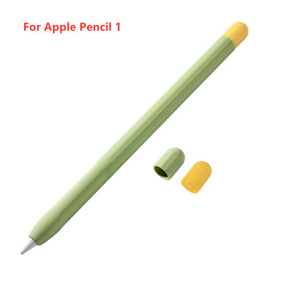 Stylus Cover Silikona futrālis Apple Pencil 1 2 Aizsargmaciņai Neslīdošs Pretkrītošs iPad zīmuļa 2 1 vāciņš