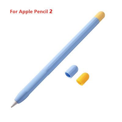 Stylus Cover Silikona futrālis Apple Pencil 1 2 Aizsargmaciņai Neslīdošs Pretkrītošs iPad zīmuļa 2 1 vāciņš