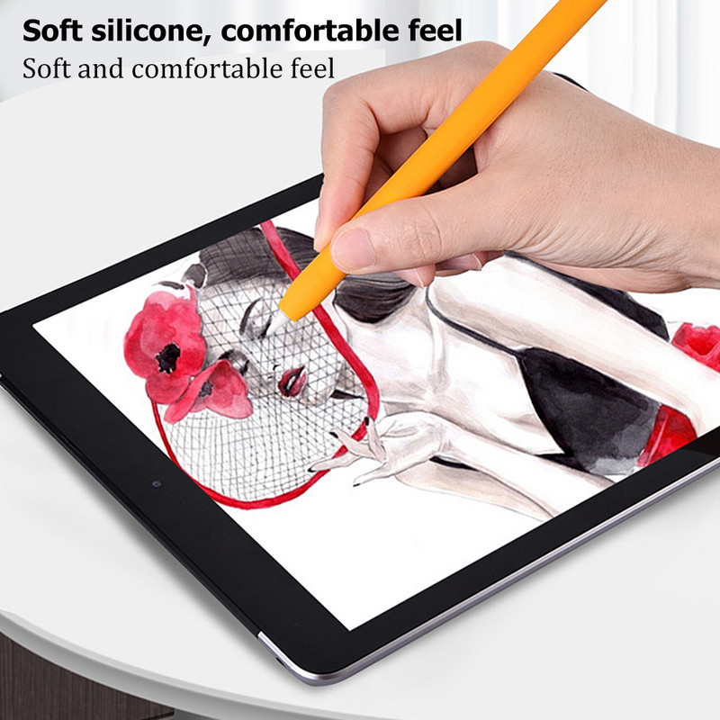 Stylus Cover Silikona futrālis Apple Pencil 1 2 Aizsargmaciņai Neslīdošs Pretkrītošs iPad zīmuļa 2 1 vāciņš