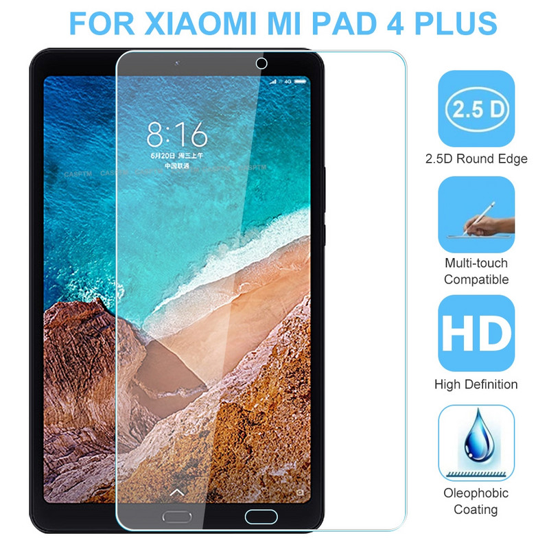 Sticlă securizată 9H pentru Xiaomi Mi Pad 4 Plus Protector de ecran pentru Xiaomi MiPad 4 Plus 10.1 Film de protecție din sticlă pentru tabletă cu acoperire completă