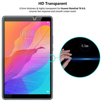 9H закалено стъклено протекторно фолио за екран за Huawei MatePad T8 8.0 инча фолио за таблет KOB2-L03 L09 Защитно фолио за HD стъкло против надраскване
