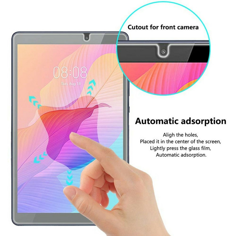 9H grūdinto stiklo ekrano apsauginė plėvelė, skirta Huawei MatePad T8 8,0 colio planšetinio kompiuterio plėvelė KOB2-L03 L09 Anti Scratch HD stiklo apsauginė plėvelė