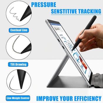 1 чифт накрайници за писалка Комплект за смяна на накрайници на писалки за Microsoft Surface Slim Pen 2 магнитни накрайници на писалки замяна на върхове Touch Pencil