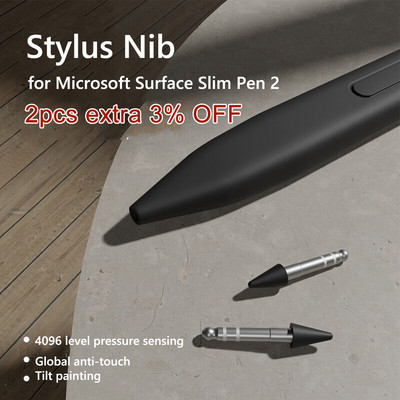 1 par vrhova olovke Zamjenski komplet za vrh olovke za Microsoft Surface Slim olovku 2 magnetna vrha olovke za zamjenu vrhova Touch Pencil