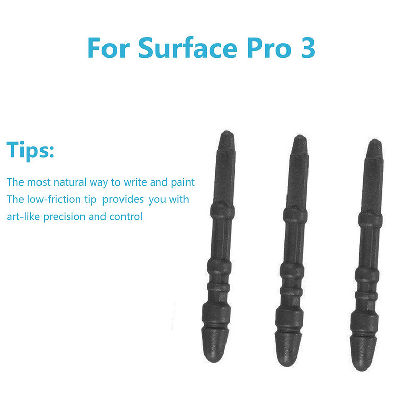 3 db Mágneses, nagy érzékenységű eredeti tollhegy, tartós készlet, érintőceruza-toll hegyek Microsoft Surface Pro 3 Pro3-hoz