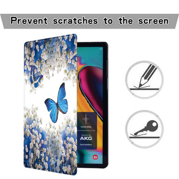 Калъф за таблет Butterfly Leather Stand за Samsung Galaxy Tab A 10.1 2019/2016/TabA 7.0/9.7/E 9.6/S7/S8/S5E 10.5 Калъф+писалка