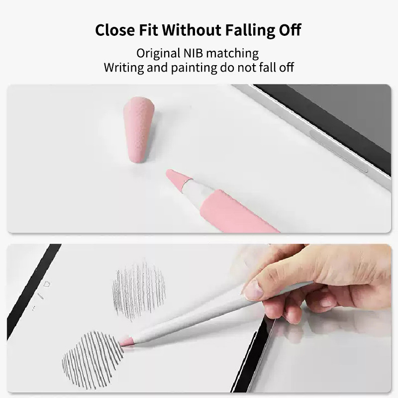 8Pcs silikonska zamjenska futrola za pero, zaštitni poklopac za vrh, za Apple Pencil 1 2 univerzalna futrola za olovku za zaslon osjetljiv na dodir 2018 2020