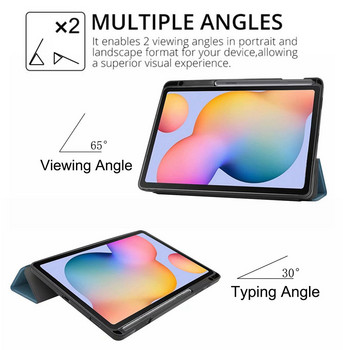 Θήκη για Samsung Galaxy Tab S6 Lite 10.4 2022 2020 SM-P610/P613/P615/P619 Κάλυμμα Smart Silicone Smart Tablet με θήκη για μολύβι