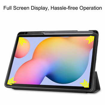 Θήκη για Samsung Galaxy Tab S6 Lite 10.4 2022 2020 SM-P610/P613/P615/P619 Κάλυμμα Smart Silicone Smart Tablet με θήκη για μολύβι