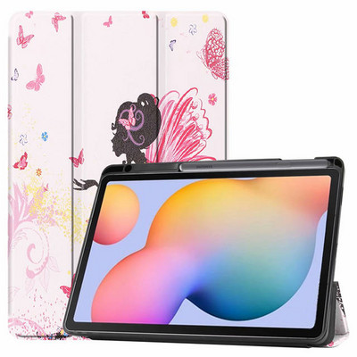 Torbica za Samsung Galaxy Tab S6 Lite 10.4 2022 2020 SM-P610/P613/P615/P619 Mekana silikonska maska za pametni tablet s držačem za olovke