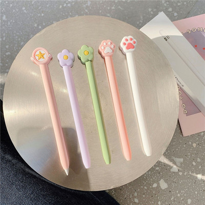 Aranyos Kawaii Cat Claw védőborítás Apple Pencil 1 2 generációs kupak hüvelyes táblagéphez érintőképernyős toll szilikon tokvédője