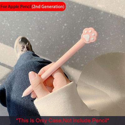 Aranyos Kawaii Cat Claw védőborítás Apple Pencil 1 2 generációs kupak hüvelyes táblagéphez érintőképernyős toll szilikon tokvédője