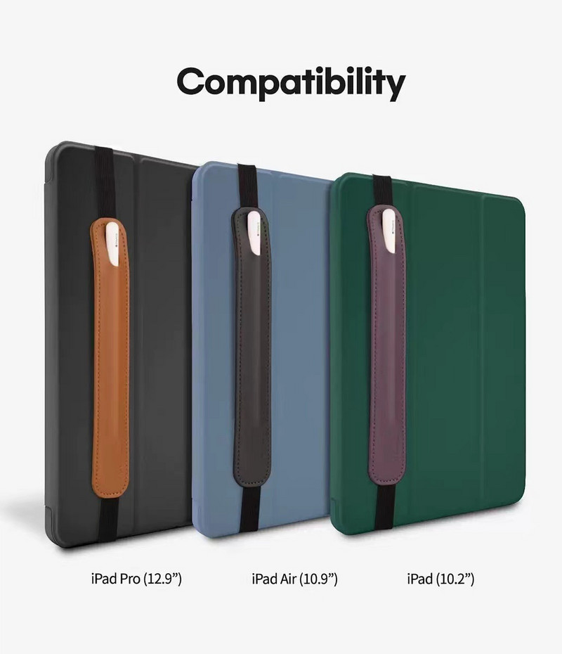 Bőr tok Apple ceruza ütésálló védő tartóhoz, ujjvédő tok iPad 10,2" Pro 12,9" Air 10,9" tartozékokhoz