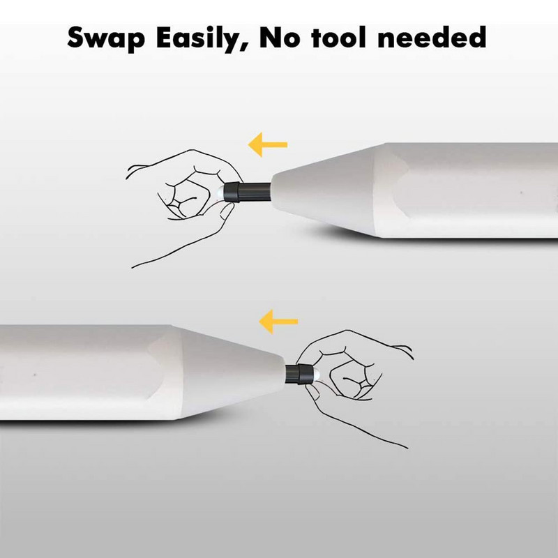 3 bucăți HB Reumple penit durabil excelent, cu sensibilitate ridicată pentru Surface Pro4/5/6/7 Surface Pro, vârfuri de stilou cu suprafață fină Înlocuiți