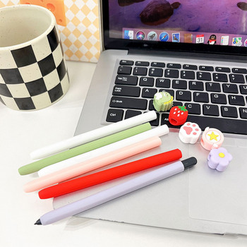 Kawaii Сладки меки силиконови калъфи за Samsung S6 Lite S7 S8 S7+ S8+ Tablet Touch Pen Stylus Cover Anti-fall Защитен калъф