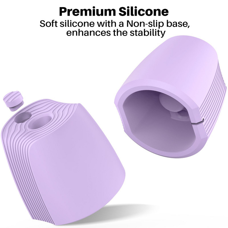 Pentru Apple Pencil 1/2 Suport din silicon Suport încărcător Stație de încărcare stilou portabil Adaptor Dock Bază anti-alunecare Accesorii pentru tablete