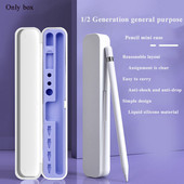 Кутия за съхранение на моливи за Apple Pencil 1st 2nd Преносим калъф за носене Държач за писалка за писалки за iPad Рисуващи химикалки Аксесоари за таблети