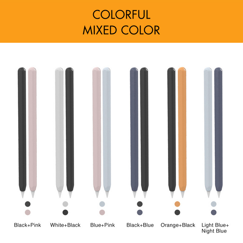 Za Apple Pencil 2 Silikonska torbica Pernica za Apple 2nd Gen Tablet Touch Stylus Pen Zaštitna torbica Prenosna mekana torbica