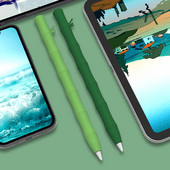 Apsauginis silikoninis dėklas, suderinamas su „Apple Pencil“ 1-uoju 2-uoju planšetinio kompiuterio jutikliniu rašikliu „Stylus“ rankovės dėklas, skirtas „Apple“ pieštukui