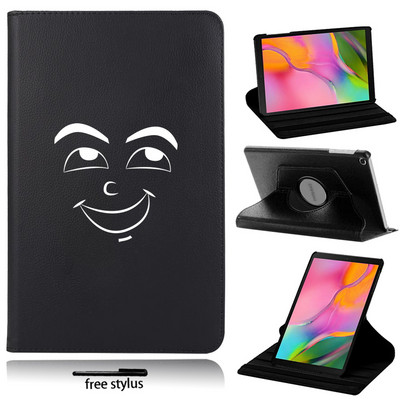 360 pöörlev tahvelarvuti ümbris Samsung Galaxy Tab A 10,1" 2019 T510 T515 ümberpööratava valge pildiga aluse kate sobib Tab S6 Lite P610