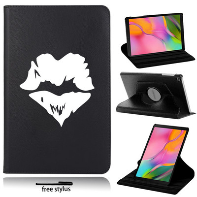 360 pöörlev tahvelarvuti ümbris Samsung Galaxy Tab A 10,1" 2019 T510 T515 ümberpööratava valge pildiga aluse kate sobib Tab S6 Lite P610