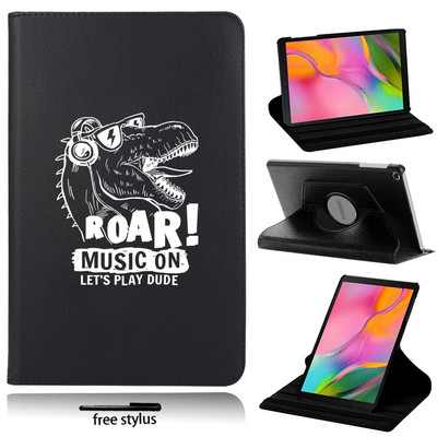 360 pöörlev tahvelarvuti ümbris Samsung Galaxy Tab A 10,1" 2019 T510 T515 ümberpööratava valge pildiga aluse kate sobib Tab S6 Lite P610
