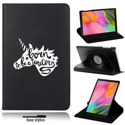 360 pöörlev tahvelarvuti ümbris Samsung Galaxy Tab A 10,1" 2019 T510 T515 ümberpööratava valge pildiga aluse kate sobib Tab S6 Lite P610