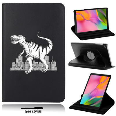 360 pöörlev tahvelarvuti ümbris Samsung Galaxy Tab A 10,1" 2019 T510 T515 ümberpööratava valge pildiga aluse kate sobib Tab S6 Lite P610