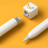 Apple Pencil 1/2 futrālim iPad planšetdatora skārienpildspalvai Stylus karikatūras aizsarguzmavas vāciņš, silikona zīmuļu futrāļi