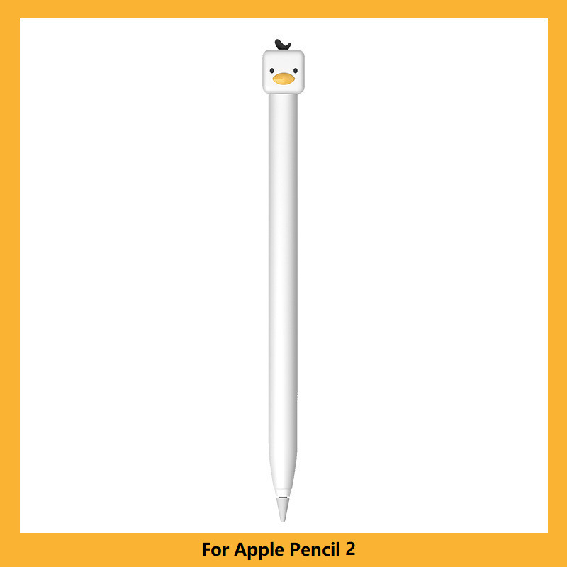 Apple Pencil 1/2 futrālim iPad planšetdatora skārienpildspalvai Stylus karikatūras aizsarguzmavas vāciņš, silikona zīmuļu futrāļi