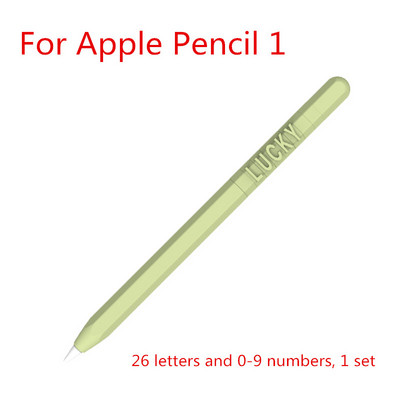Slatka silikonska pernica u boji bombona za Apple Pencil 2/1 za iPad Tablet Touch Pen Smiješna DIY Letter Number Zaštitna maska