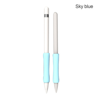 3vnt/komplektas Minkšta silikoninė rankena Apple Pencil 1/2 apsauginis dėklas, atsparus įbrėžimams, smūgiams atsparus neslystantis įvorė, skirta rašyti rašikliu.
