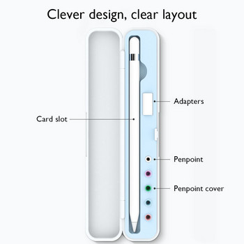 Калъф за молив Преносим калъф за пътуване с твърда корица Аксесоари за моливи за Apple Pencil Калъф за носене Кутия за съхранение Преносим капак