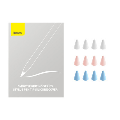 12Pcs Baseus Stylus pernica Hardshell Silikonska zamjenska navlaka za Bluetooth Apple Pencil 1 / 2 Univerzalni zaštitni vrh