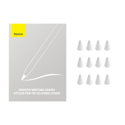 12Pcs Baseus Stylus pernica Hardshell Silikonska zamjenska navlaka za Bluetooth Apple Pencil 1 / 2 Univerzalni zaštitni vrh