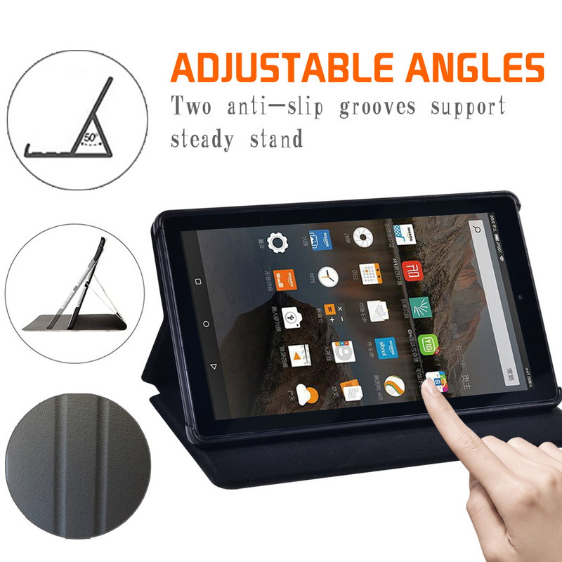 Futrola za tablete za Amazon Fire HD 10 (5./7./9.)/Fire HD 8 (7./8./10. generacija)/Fire 7 (5./7./9.) maska + olovka