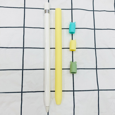 Keturių dalių / rinkinys TPU silikoninis apsauginis maišelio dangtelio laikiklio dangtelis, skirtas Apple pieštukui 1 2 priedai, apsaugantis nuo įbrėžimų dėklas