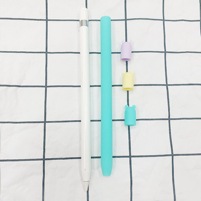 Keturių dalių / rinkinys TPU silikoninis apsauginis maišelio dangtelio laikiklio dangtelis, skirtas Apple pieštukui 1 2 priedai, apsaugantis nuo įbrėžimų dėklas