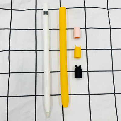 Keturių dalių / rinkinys TPU silikoninis apsauginis maišelio dangtelio laikiklio dangtelis, skirtas Apple pieštukui 1 2 priedai, apsaugantis nuo įbrėžimų dėklas