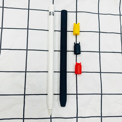 Keturių dalių / rinkinys TPU silikoninis apsauginis maišelio dangtelio laikiklio dangtelis, skirtas Apple pieštukui 1 2 priedai, apsaugantis nuo įbrėžimų dėklas