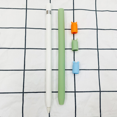 Keturių dalių / rinkinys TPU silikoninis apsauginis maišelio dangtelio laikiklio dangtelis, skirtas Apple pieštukui 1 2 priedai, apsaugantis nuo įbrėžimų dėklas