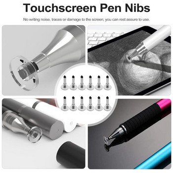 12 τμχ Ανταλλακτικό μύτη γενικής χρήσης Capacitive Stylus Screen Touch Screen Nibs Silicone Replacement Mick Pencil for Tablet Mobile Phone