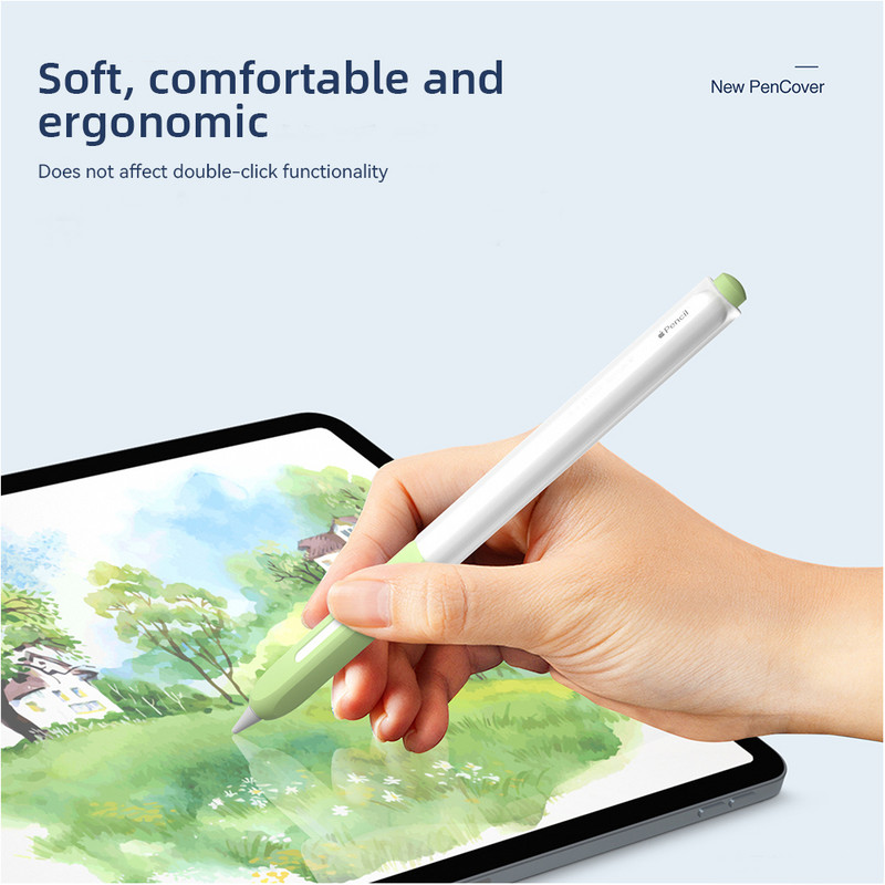 DANYCASE átlátszó tolltartó Apple Pencil 2 puha szilikon védőborításhoz, 2. generációs iPad ceruza Stylus Funda