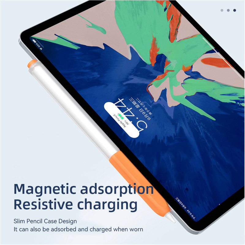 DANYCASE átlátszó tolltartó Apple Pencil 2 puha szilikon védőborításhoz, 2. generációs iPad ceruza Stylus Funda