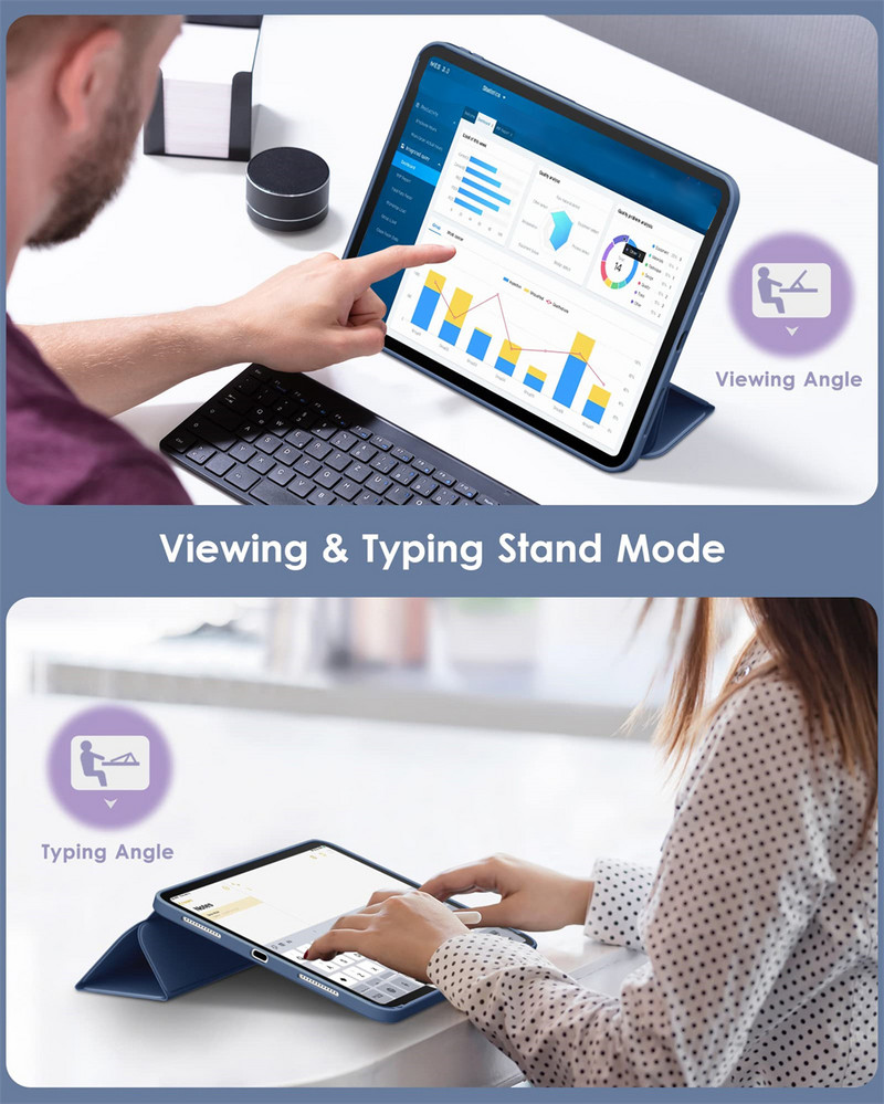 Apple iPad Mini táblagép tok 1 2 3 4 5 6 7,9 8,3 2012 2013 2014 2015 2019 2021 Mágneses puha szilikon flip intelligens fedél